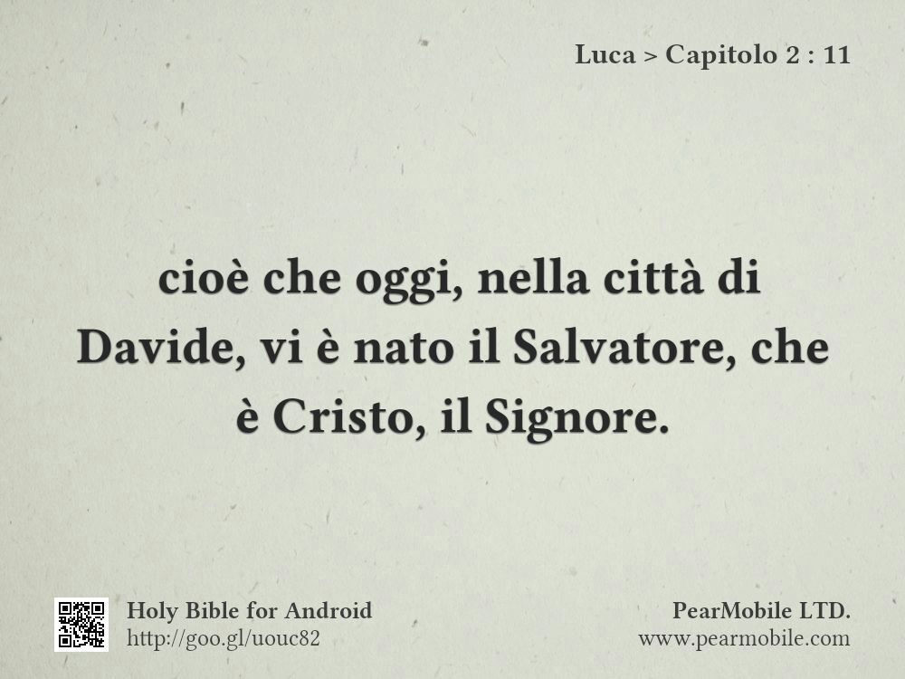Luca, Capitolo 2:11